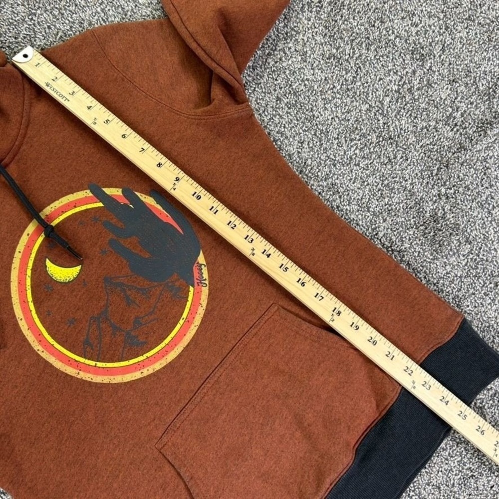 Hooey Marfa Heather Hoody Womens‎ Medium Brown Rust Pullover Western Warm Casual - Picture 8 of 10